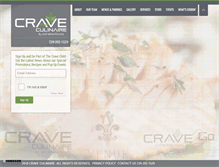 Tablet Screenshot of craveculinaire.com